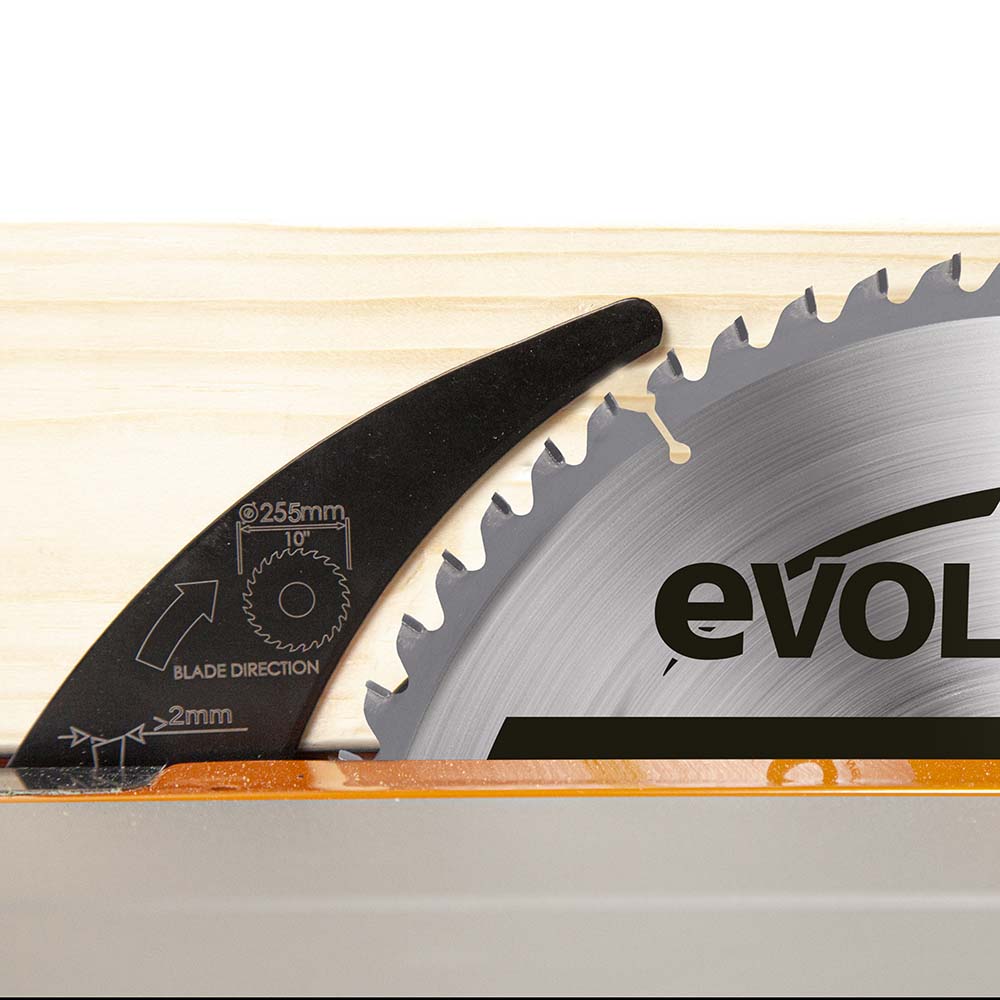 Couteau diviseur pour coupes aveugles compatible avec Scies sur Table Evolution R255TBL & R255TBL+