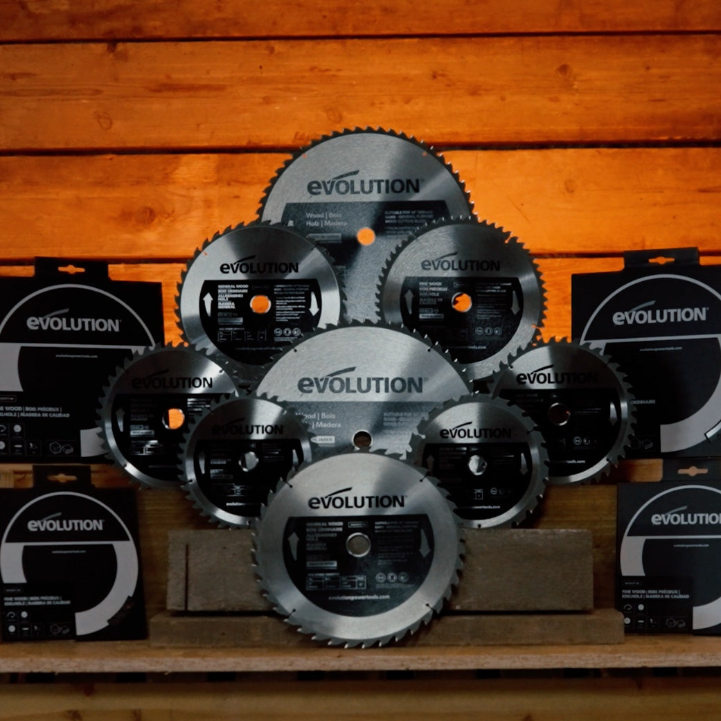 Lame bois TCT 355mm Evolution 60 dents alésage 25,4mm pour scie à tronçonner