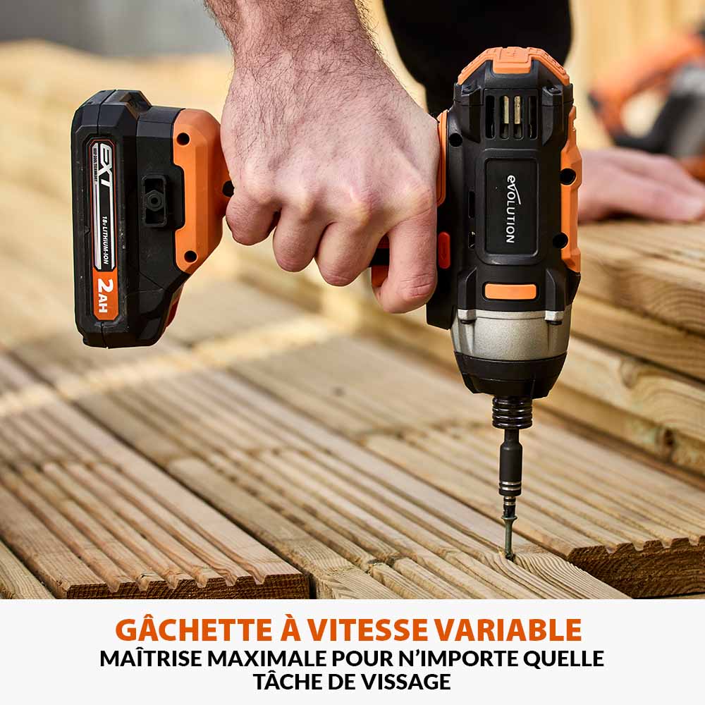 Visseuse à chocs sans fil Evolution R180IDR-Li sans batterie et chargeur