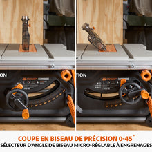 Scie sur table Evolution R255TBL 255mm 1650W avec lame multi-matériaux TCT (GRADE B)