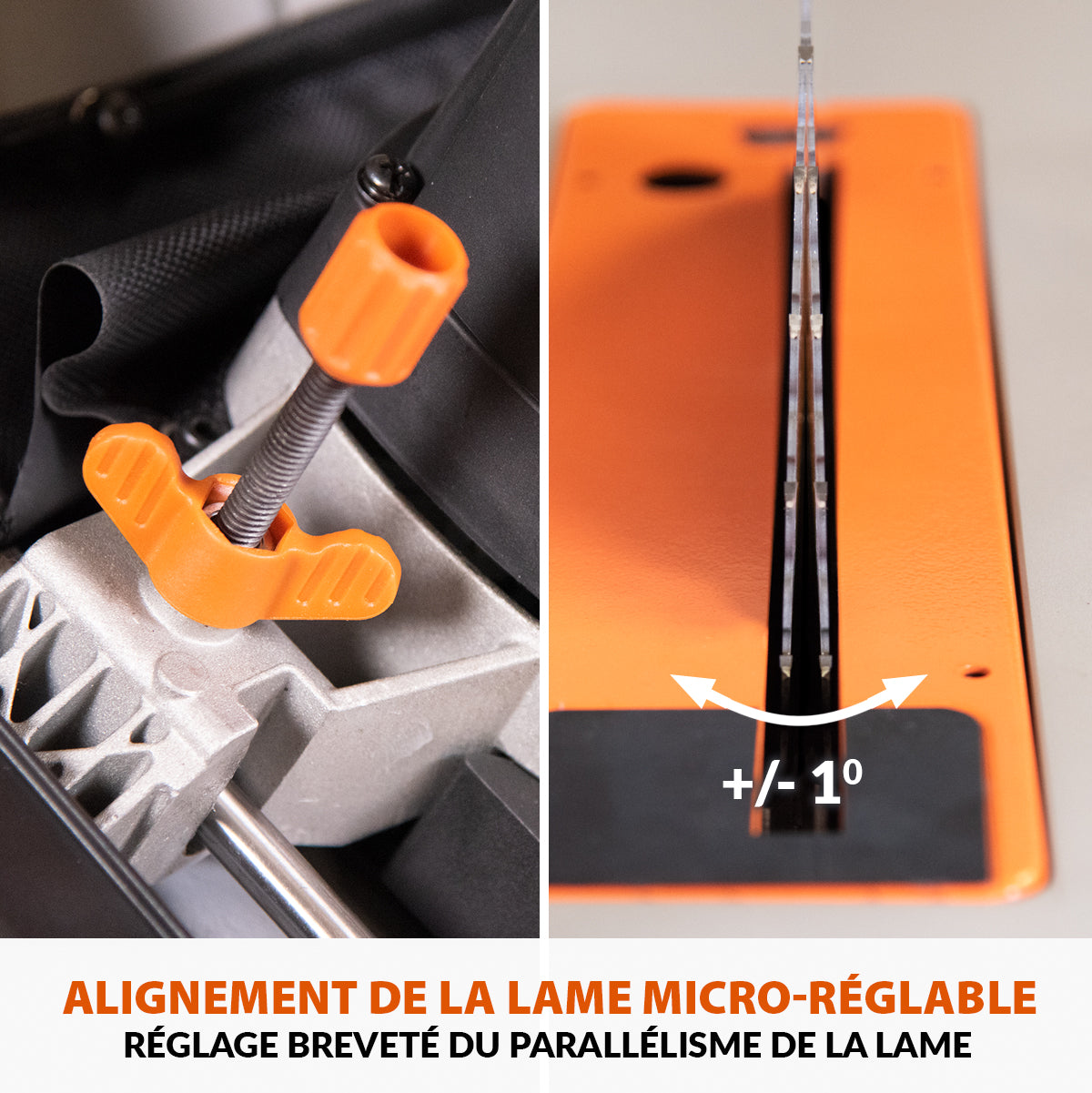 Scie sur table Evolution R255TBL 255mm 1650W avec lame multi-matériaux TCT (GRADE B)