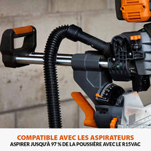Scie à onglet de 255mm sans fil double biseau R255SMS-DB-Li avec lame multi-matériaux TCT (outil nu)