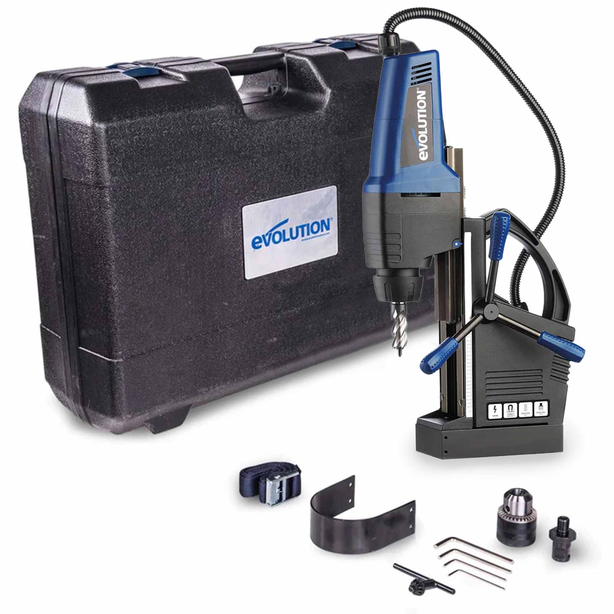 Perceuse magnétique industrielle 42mm Evolution EVOMAG42 pour le travail du métal