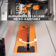 Scie sur table Evolution R255TBL+ 255mm 1800W avec lame multi-matériaux TCT