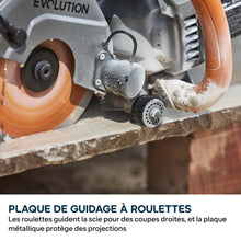 Scie à béton électrique R150DCT-PRO de 150mm avec système d'arrosage et disque diamanté haute résistance