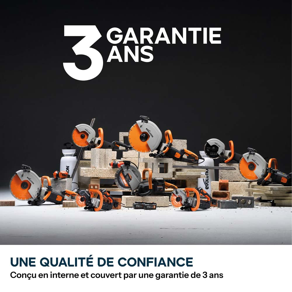 Scie à béton électrique R150DCT-PRO de 150mm avec système d'arrosage et disque diamanté haute résistance