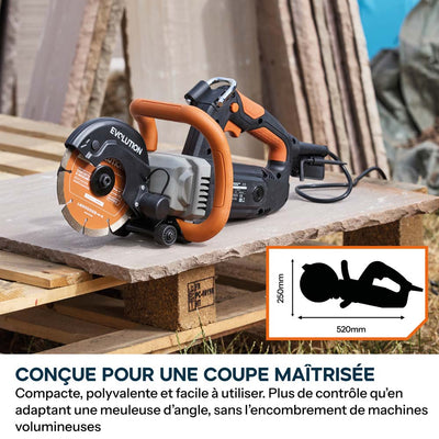 Scie à béton électrique R150DCT de 150mm avec disque diamanté Endurance