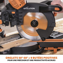Pack Evolution : Scie à onglet de 255mm double biseau R255SMS-DB+ avec lame multi-matériaux TCT + lame expert bois supplémentaire