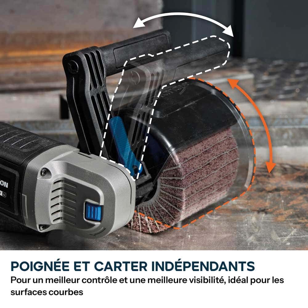 Pack Evolution : Satineuse sans fil Evolution S120SCT-Li avec 2x batterie 5 Ah et chargeur + kit de roues à lamelles