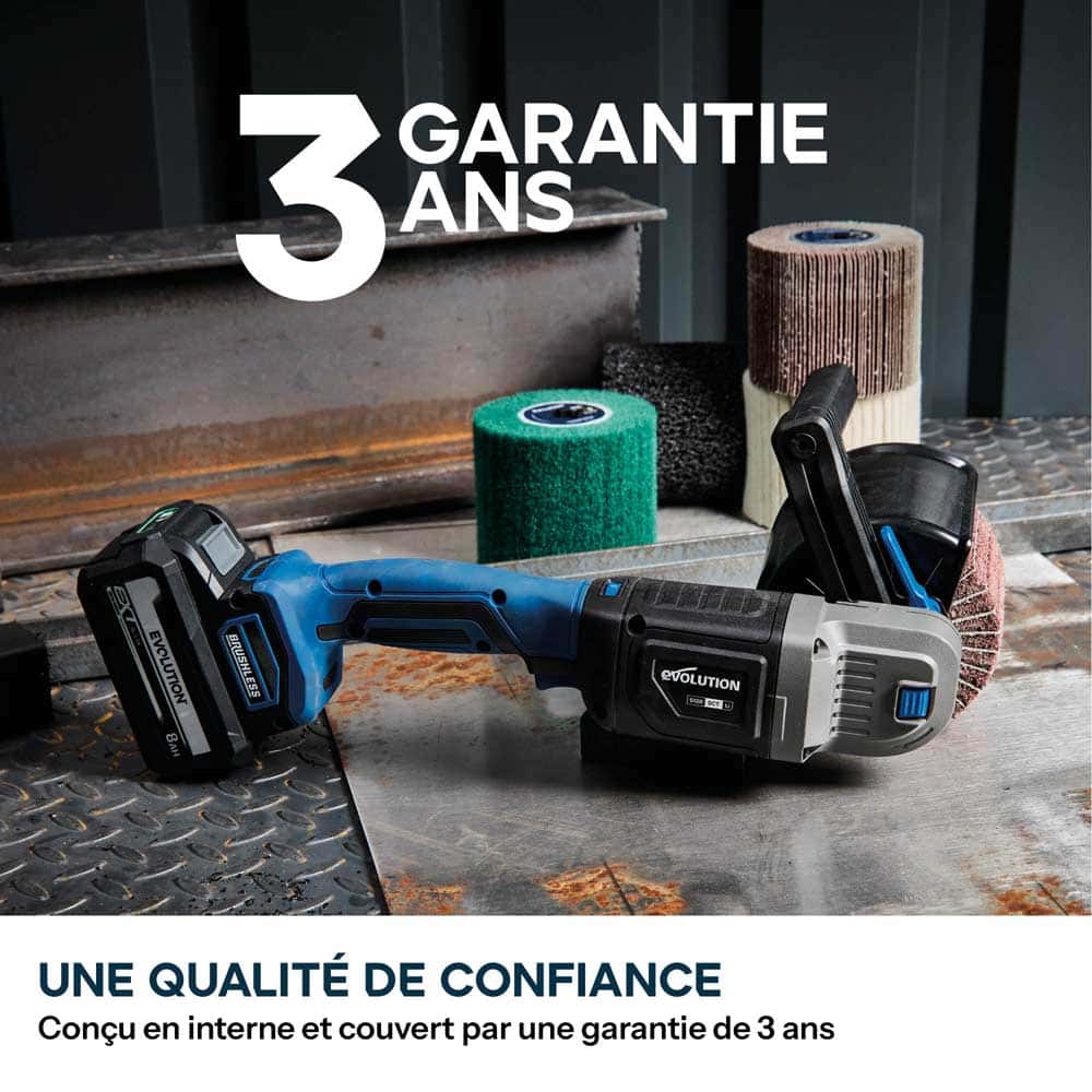 Pack Evolution : Satineuse sans fil Evolution S120SCT-Li avec 2x batterie 5 Ah et chargeur + kit de roues à lamelles