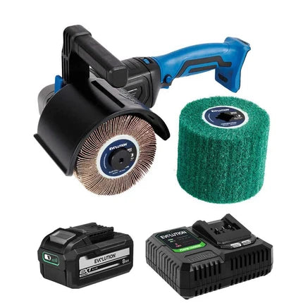 Satineuse sans fil Evolution S120SCT-Li avec moteur brushless et 2 tambours