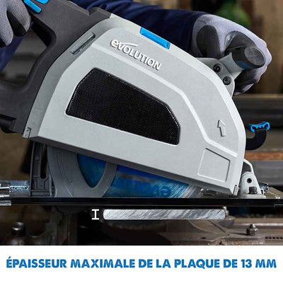 Pack Evolution : Scie circulaire 210mm Evolution S210CCS pour la découpe du métal avec guide de coupe 2.8m ST2800-G2