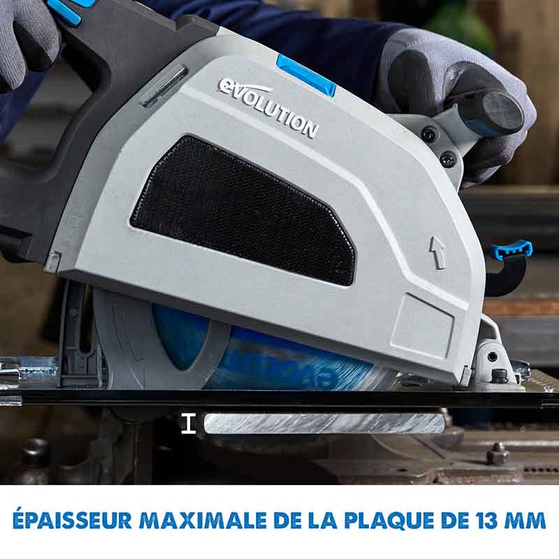 Pack Evolution : Scie circulaire 210mm Evolution S210CCS pour la découpe du métal avec guide de coupe 2.8m ST2800-G2