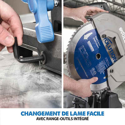 Pack Evolution : Scie à tronçonner 355mm Evolution S355CPS pour la découpe du métal + Support