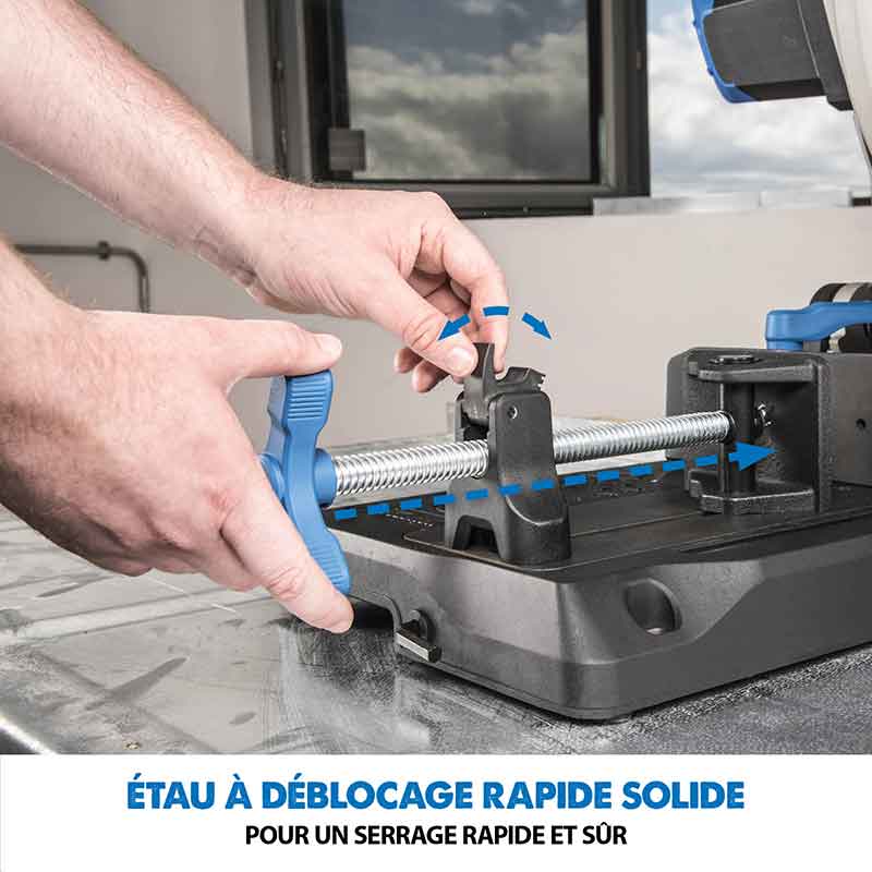 Pack Evolution : Scie à tronçonner 355mm Evolution S355CPS pour la découpe du métal + Support