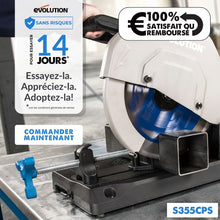 Scie à tronçonner 355mm Evolution S355CPS pour la découpe du métal