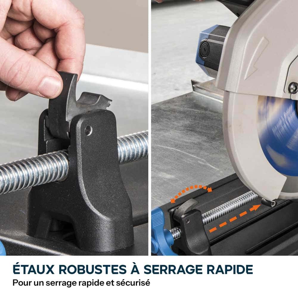 Pack Evolution : Scie à tronçonner 355mm Evolution S355CPSL pour la découpe du métal + Support