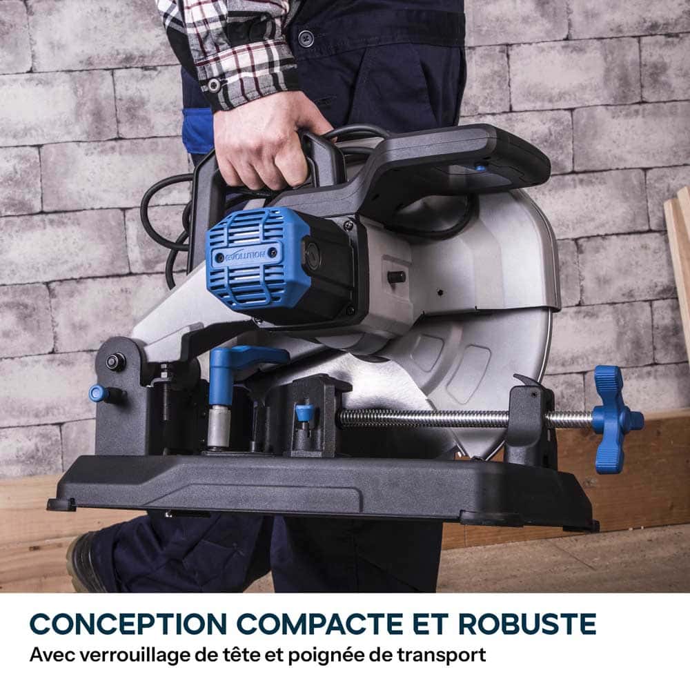 Pack Evolution : Scie à tronçonner 355mm Evolution S355CPSL pour la découpe du métal + Support