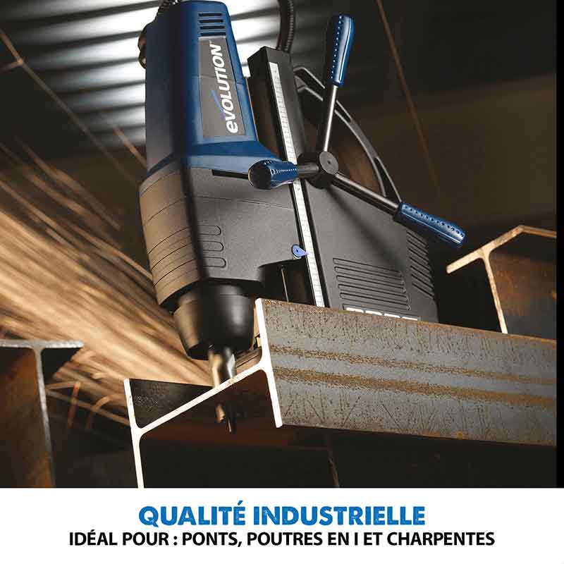 Pack Evolution : Perceuse magnétique industrielle EVO42MAG avec kit de fraises à carotter
