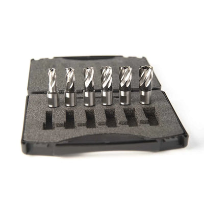 Kit de 6 fraises à carotter courtes Evolution pour Perceuse magnétique (profondeur maximale 25 mm)