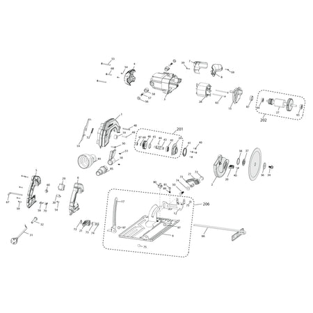 Evolution R185CCSL Scie circulaire - Pièces détachées