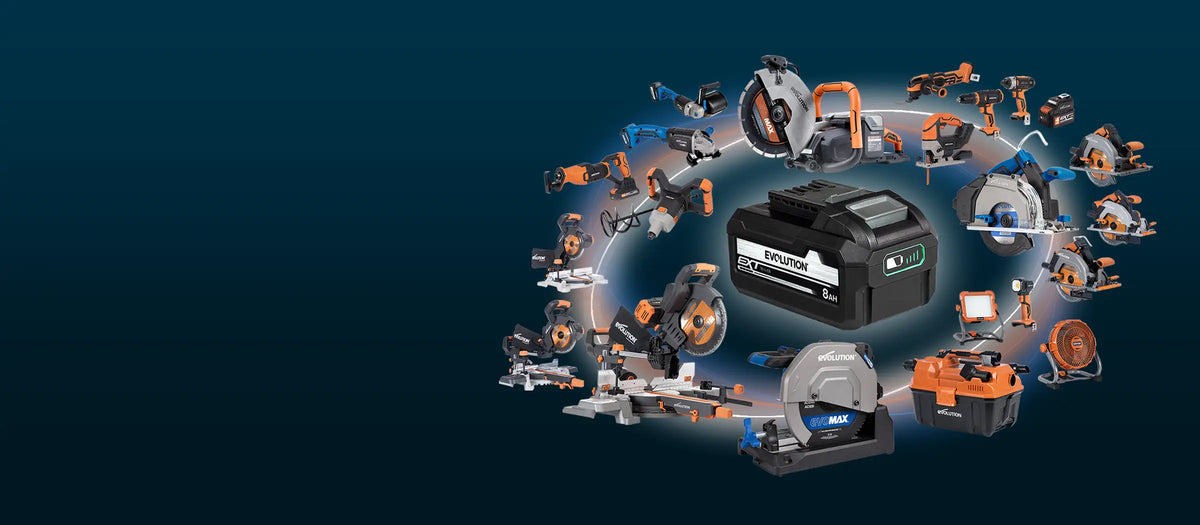 Un seul système de batterie sans fil, alimenté par la technologie EXT Li-Ion.