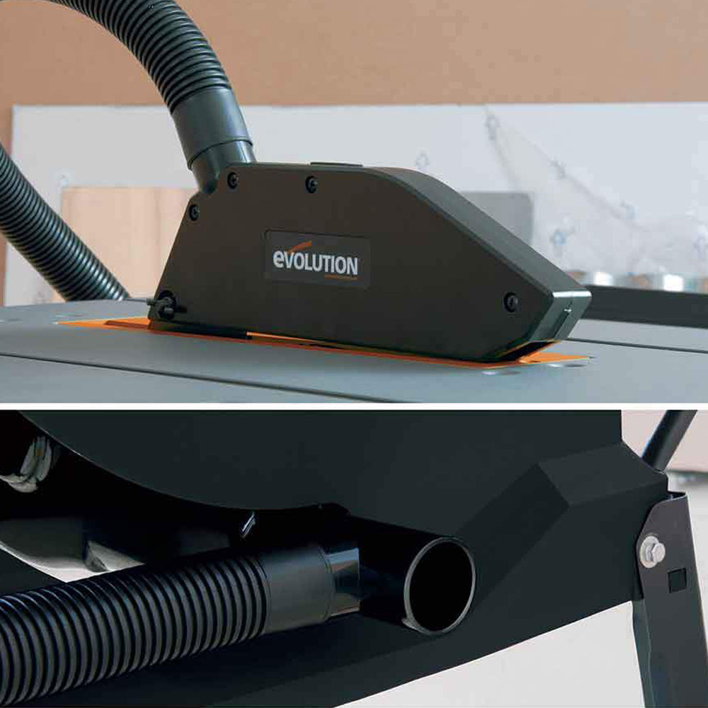 Scie sur table 255mm Evolution R255MTS avec lame multi-matériaux TCT
