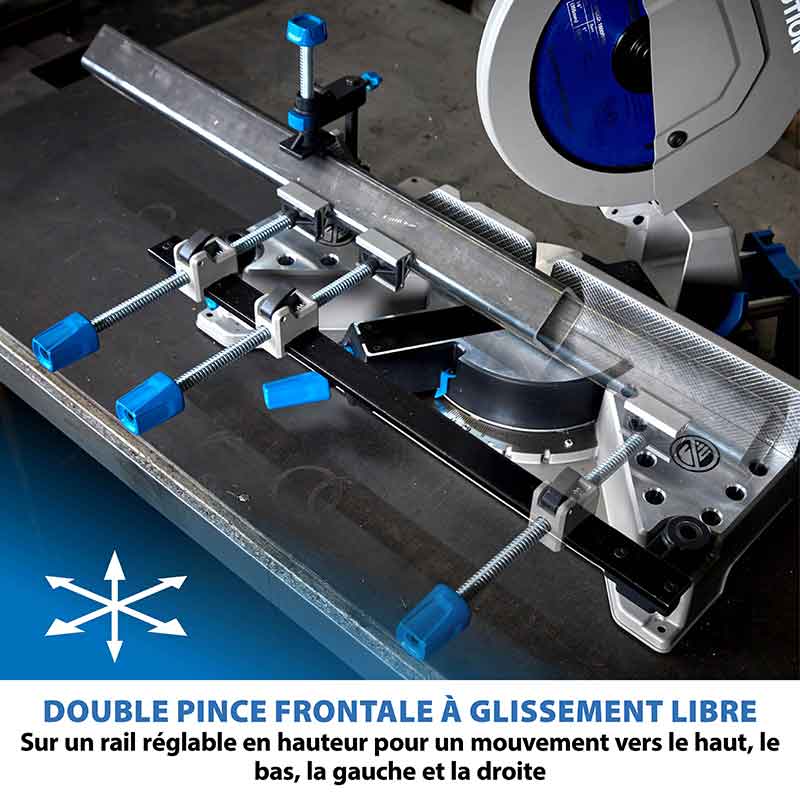 Pack Evolution : Scie à onglet 355mm Evolution S355MCS + Support mobile pliable tout-terrain à vérin