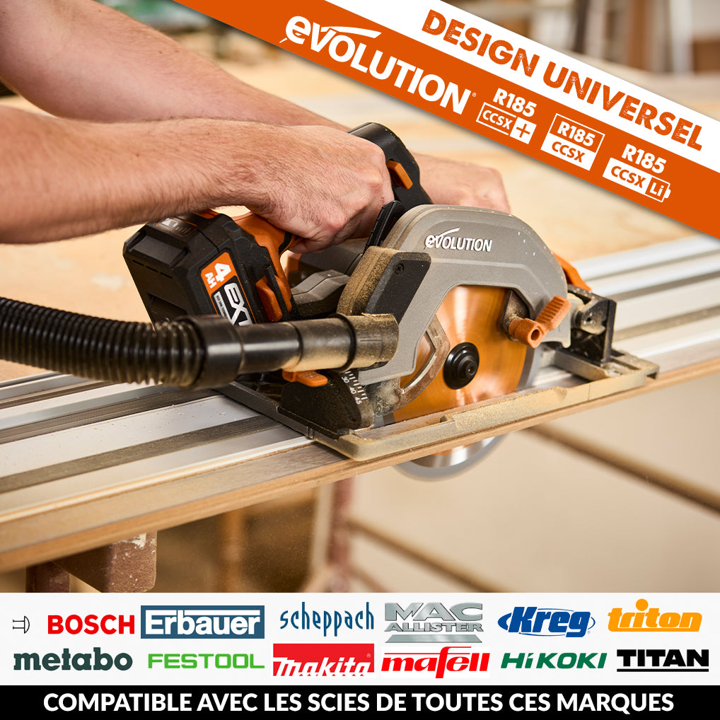 Guide de coupe universel 2,8m Evolution ST2800-G2 pour scie circulaire