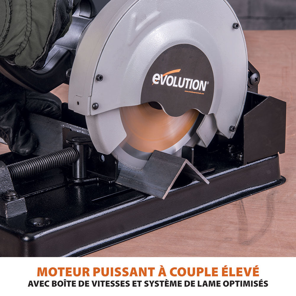 Scie à tronçonner 185mm Evolution RAGE4 avec Lame multi-matériaux TCT