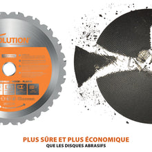 Scie à tronçonner 185mm Evolution RAGE4 avec Lame multi-matériaux TCT
