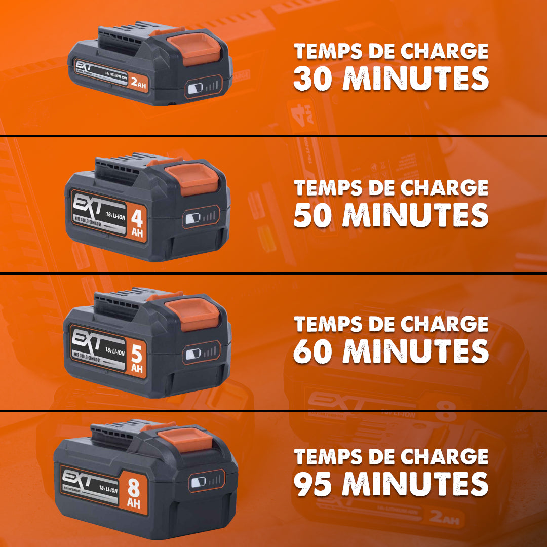 Batterie Li-Ion 8Ah 18V Evolution R18BAT-LI8