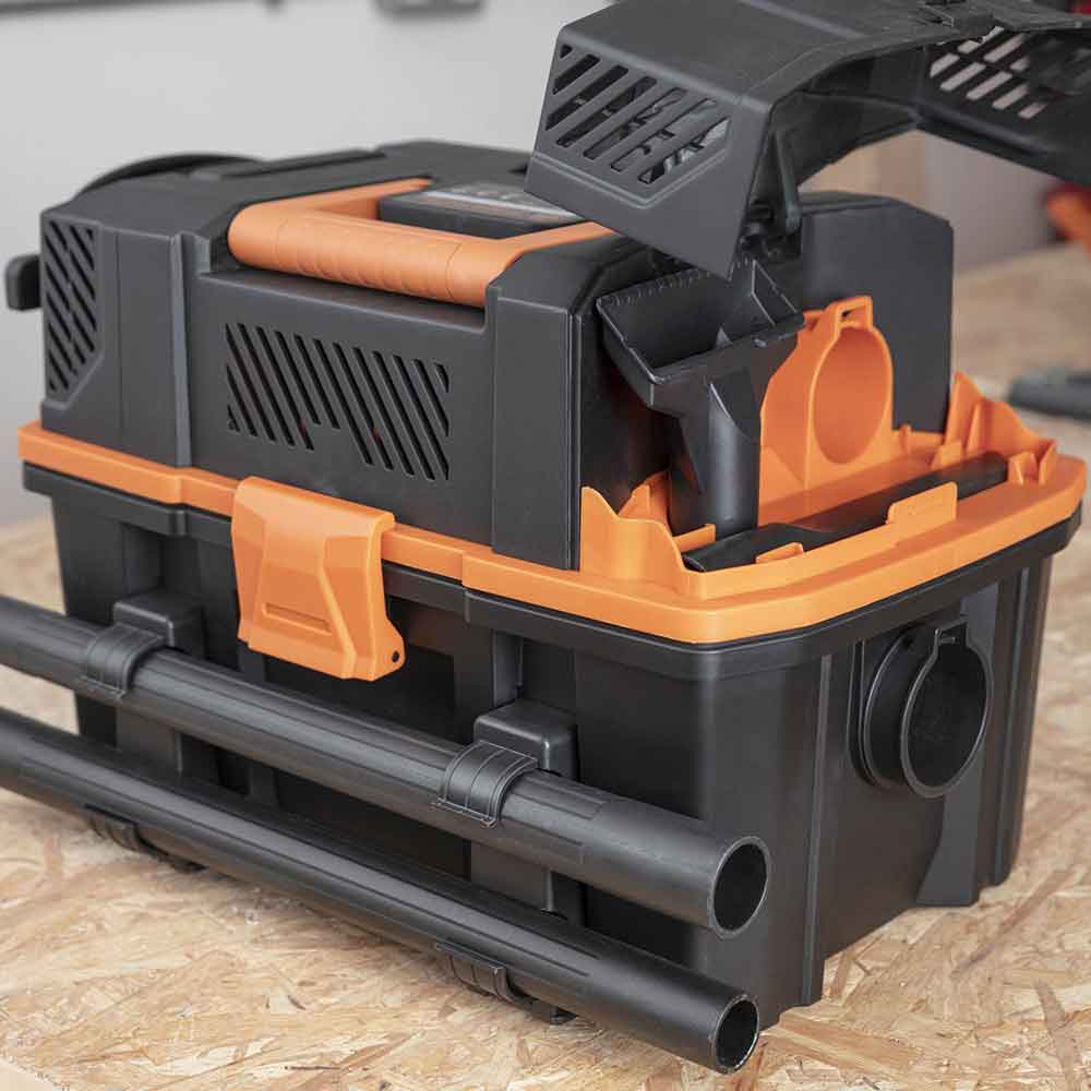 Aspirateur intelligent 15L Evolution R15VAC pour déchets secs et humides avec démarrage automatique (Start & Stop)