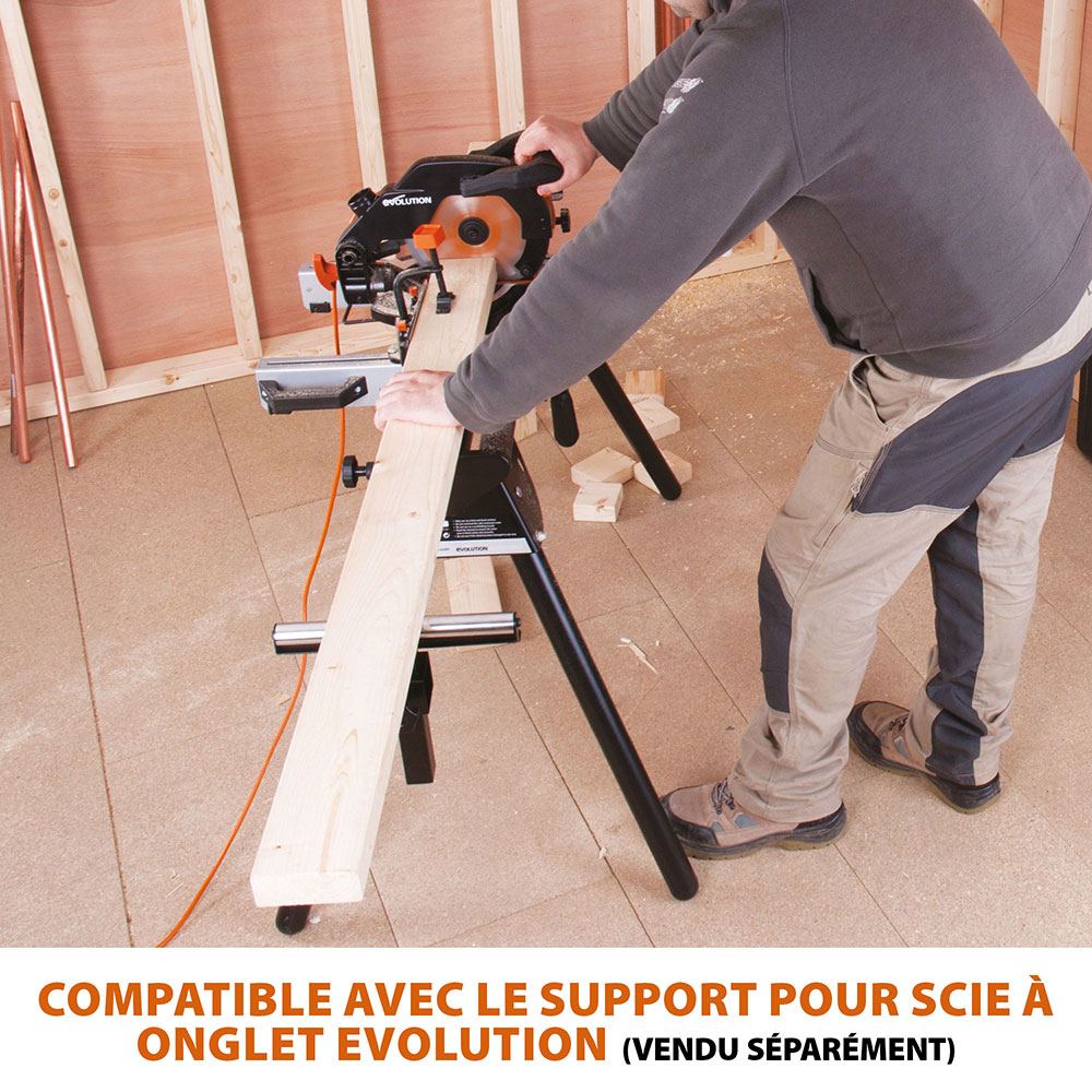Scie à onglet 210mm Evolution R210CMS avec lame multi-matériaux TCT (GRADE C)
