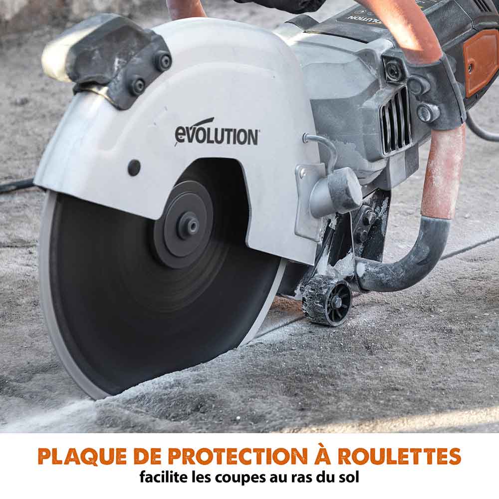Scie à béton électrique 300mm Evolution R300DCT avec lame diamant