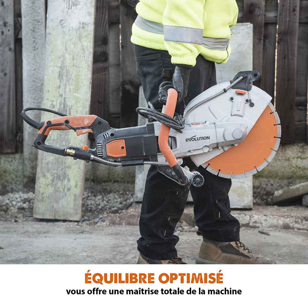 Pack Evolution : Scie à béton électrique 300mm R300DCT+ avec Lame diamant premium + Pompe à eau 15L à pédale