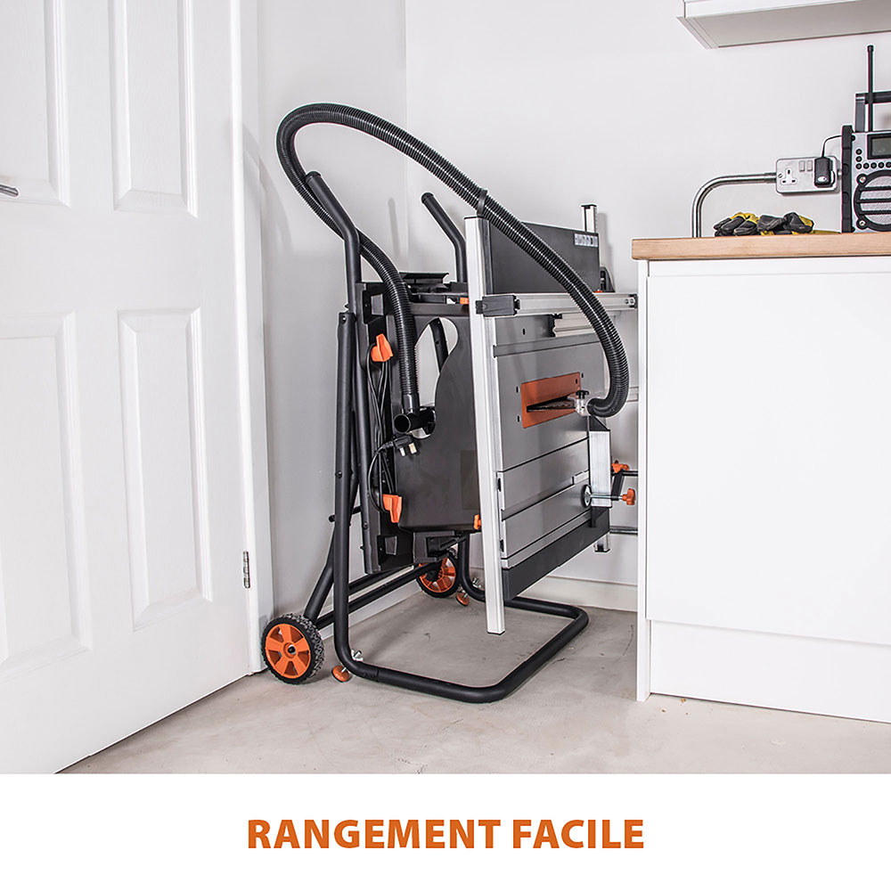 Scie sur table 255mm Evolution RAGE5-S avec Lame multi-matériaux TCT (GRADE B)
