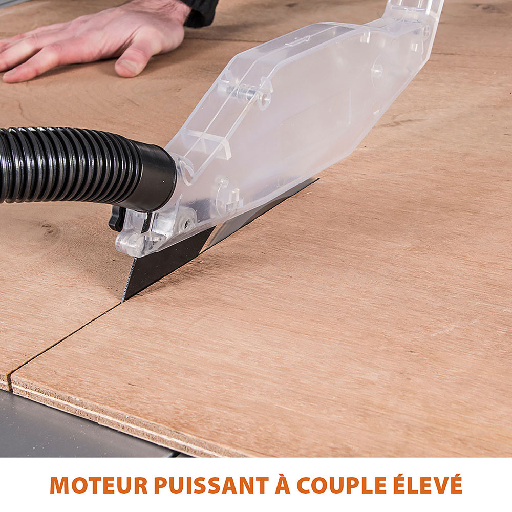 Scie sur table 255mm Evolution RAGE5-S avec Lame multi-matériaux TCT (GRADE B)