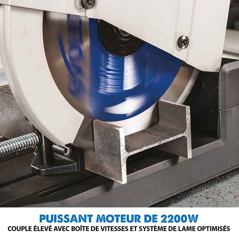 Scie à tronçonner 355mm Evolution S355CPS pour la découpe du métal