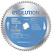 Lame de précision pour acier TCT 255mm 70 dents alésage 25.4mm Evolution pour scie à onglet
