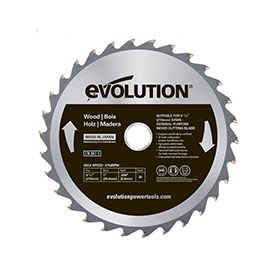 Lame bois TCT 210mm 30 dents alésage 25,4mm pour scie à onglet et scie sur table